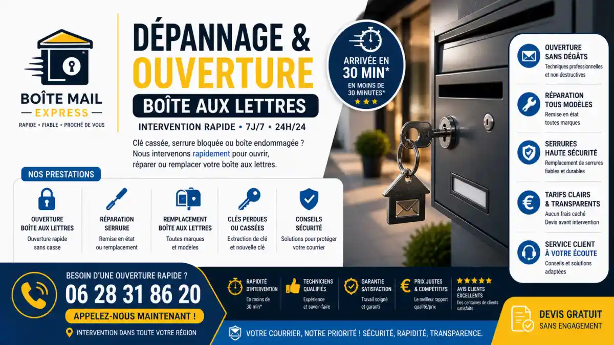 Dépannage boîte aux lettres à Charleval