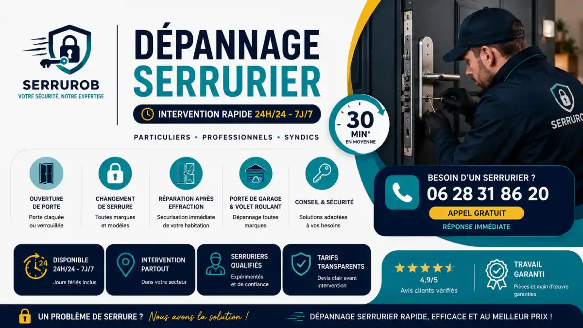 Dépannage serrurier à La bouilladisse urgence 24h