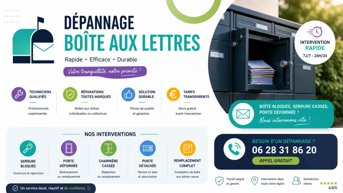 Ouverture boîte aux lettres à Marseille 13010 rapide
